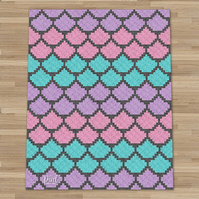 C2C Mermaid Scales Blanket