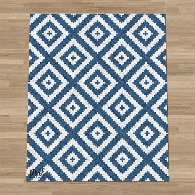 C2C Diamond Blues Blanket