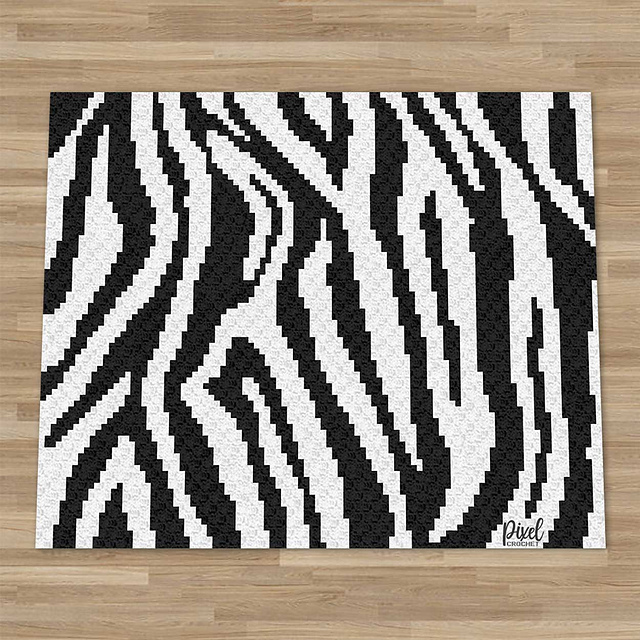 C2C Zebra Print Blanket