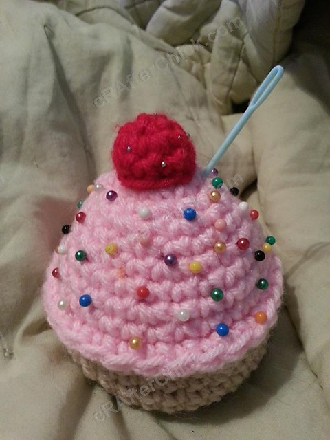 Sweet Oversized Cupcake Pincushion