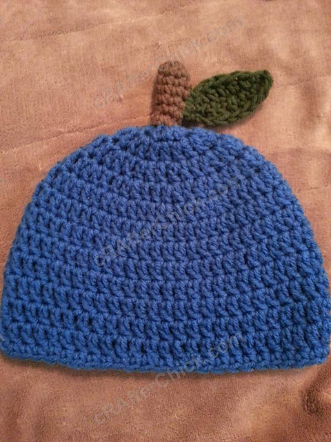Jenna's Easy Blue Apple Beanie