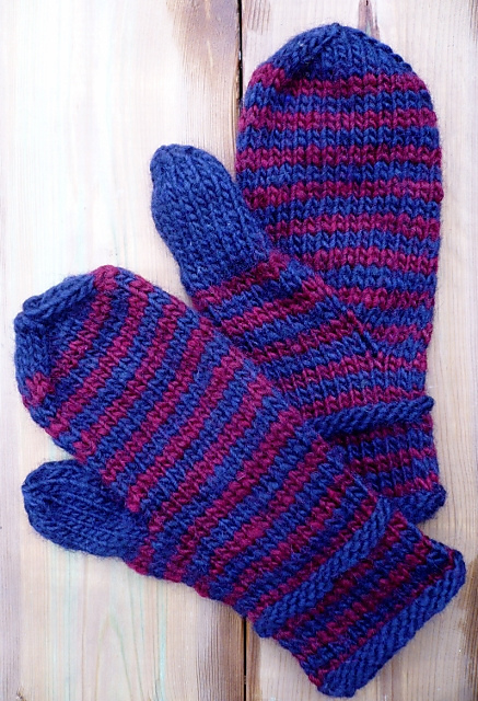 Striped Mittens