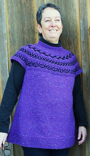 Purple & Black Tunic