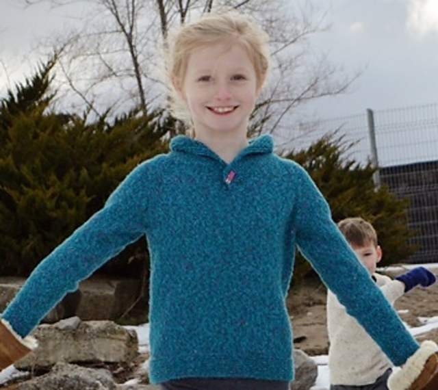 Kid's Shawl Collar Pullover