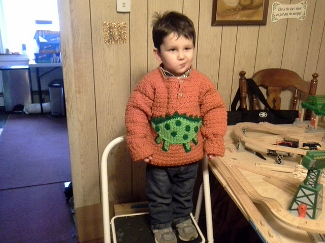 Boy's Dino Sweater