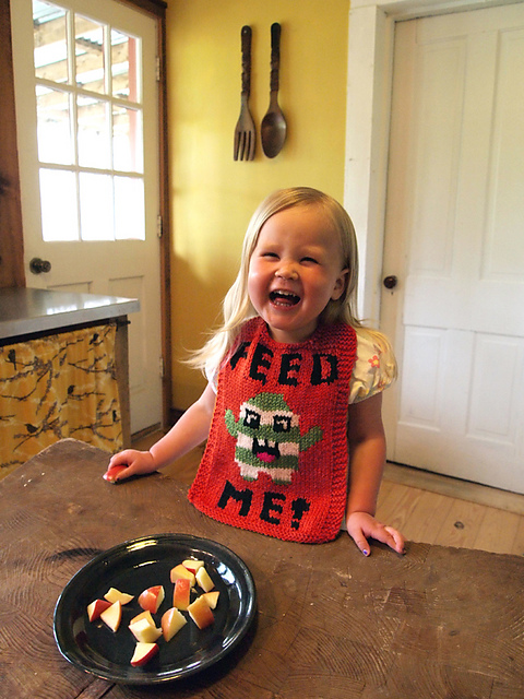 Feed Me! Baby Bib