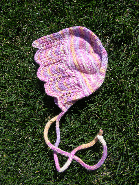 Feather and Fan Bonnet