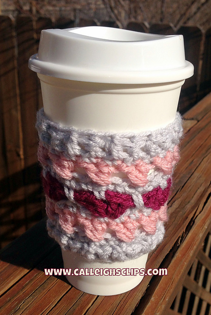 Cross Your Heart Coffee Cozy