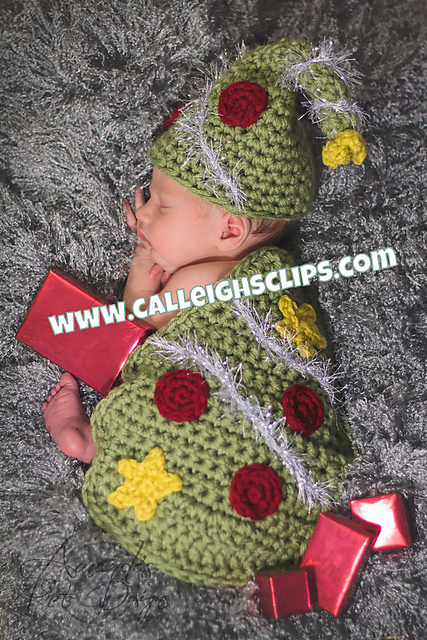 Merry Christmas Tree Cuddle Cape Set