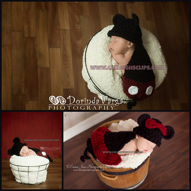 Cartoon Mice Cuddle Critter Cape Set