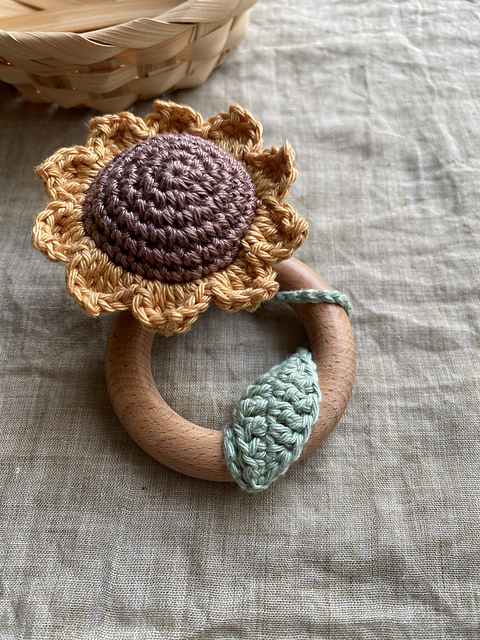 Sunflower Teething Ring