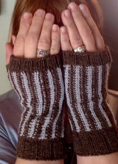 Winter Solstice Fingerless mitts