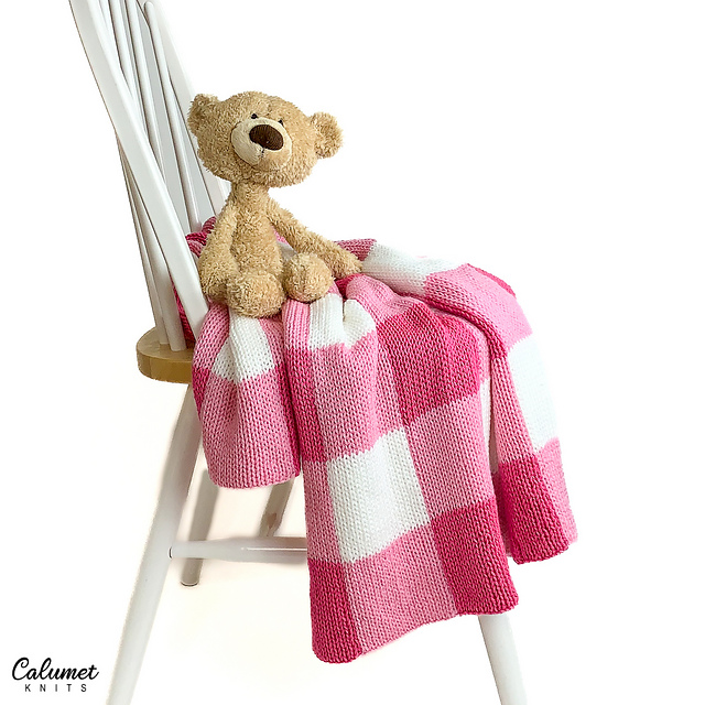 Gingham Blanket on Addi Express