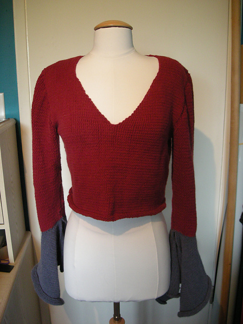 # 13 Sweater with Trumpet Sleeves