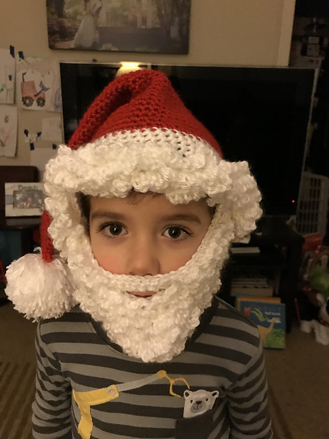 Santa Hat and Beard for Kids