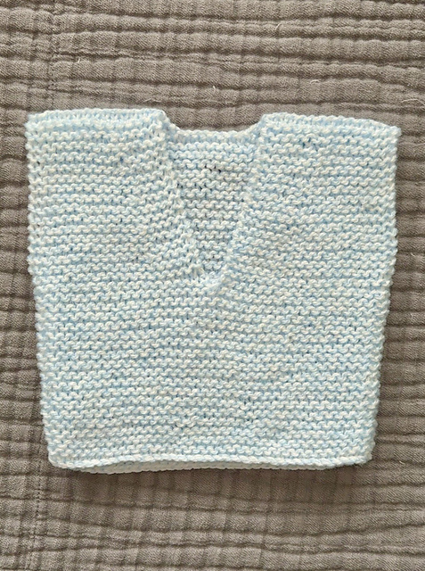 newborn - 6 month size knitted vest