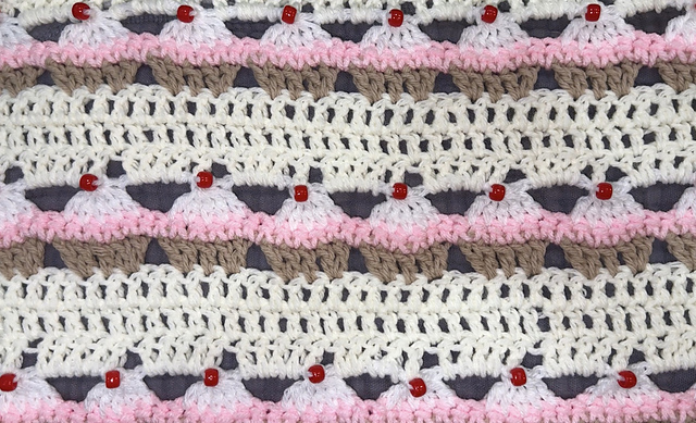 Beaded Cupcake Blanket
