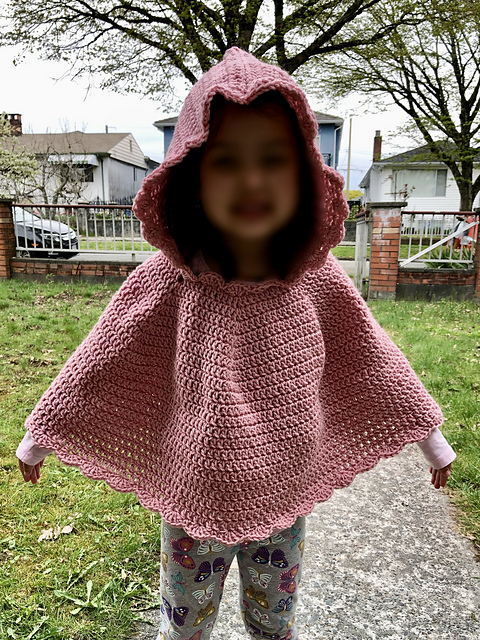 Child's Hooded Poncho