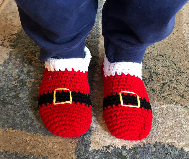 Santa Slippers child size
