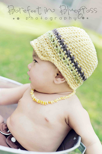 Bumby Crisscross Stitch Brimmed Hat