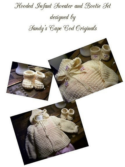 277 Heirloom Hooded Sweater and Bootie Set