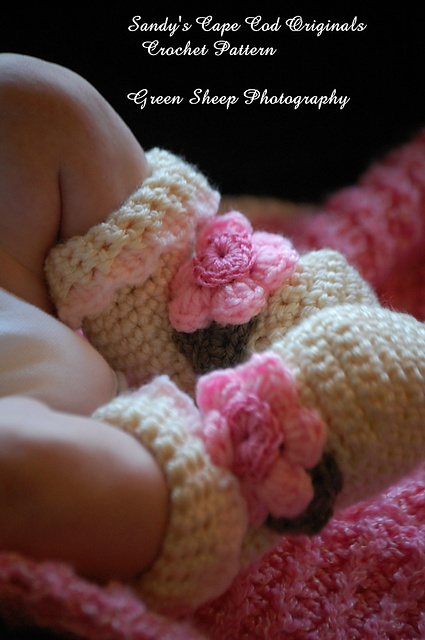 106 Baby Booties with Embellishment Options