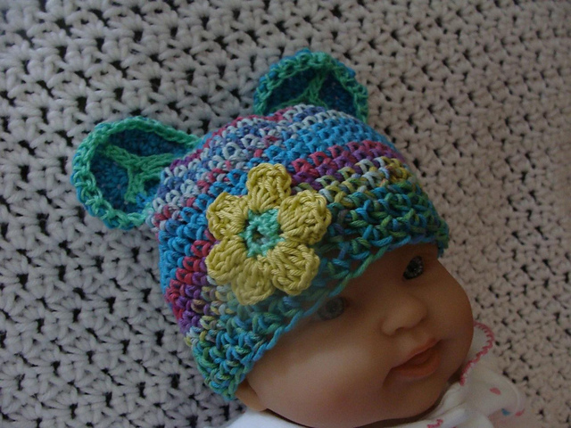 117 Peace Bear Beanie