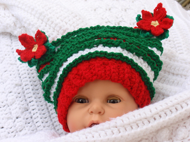 234 Baby Poinsettia Hat
