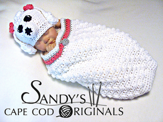 701 Poodle Cocoon and Hat