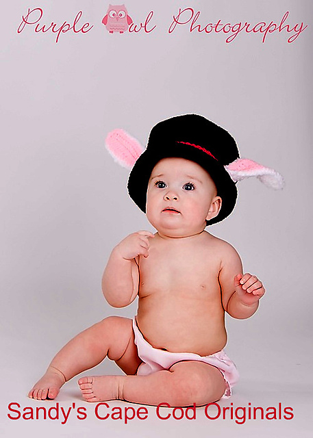 384 I'm Late Rabbit Hat