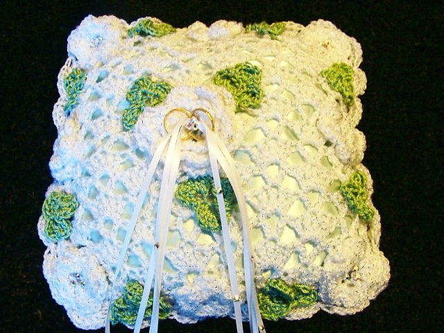 433 Julie's Irish Wedding Ring Bearer Pillow