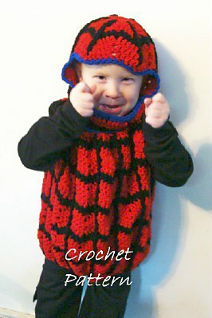 462 Red Spider Web Toddler Costume