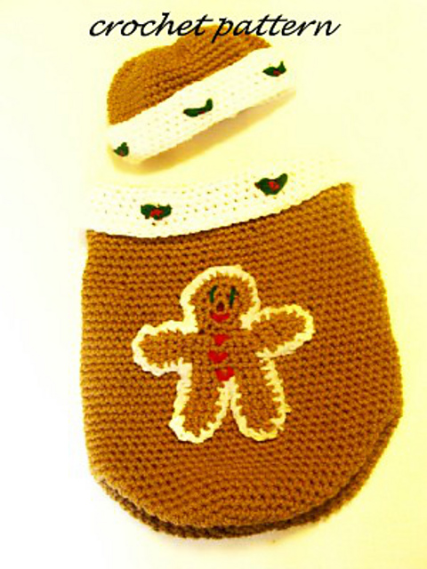 499 Gingerbread Cocoon and Hat