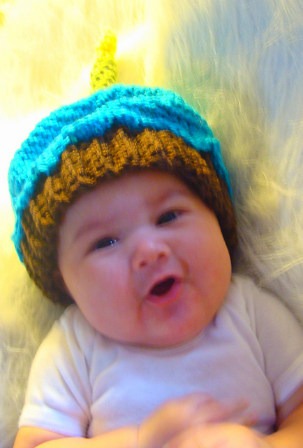 495 Baby's First Birthday Cupcake Hat