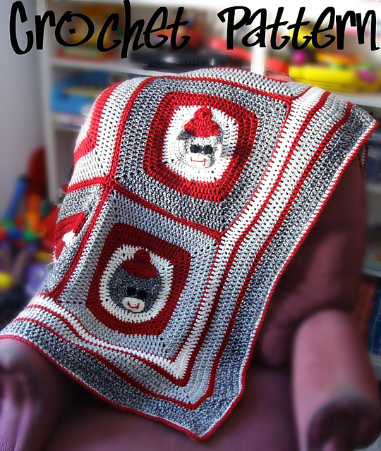 524 Sock Monkey Afghan