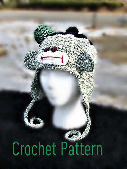 538 Leprechaun Sock Monkey Hat