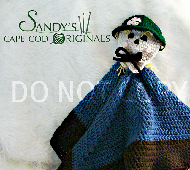 579 scarecrow toy lovie blankie afghan