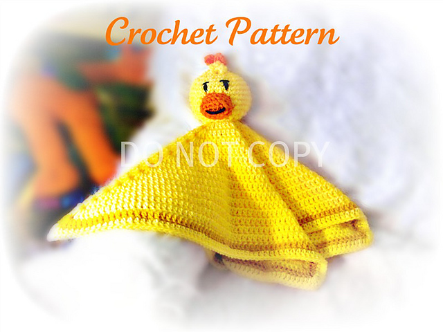 599 Duckie Toy Lovie Blankie