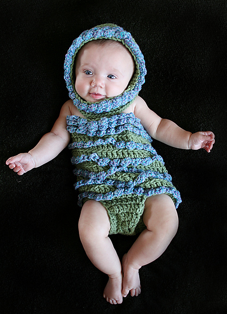 611 Hydrangea Bonnet and Body Suit Photo Prop Set