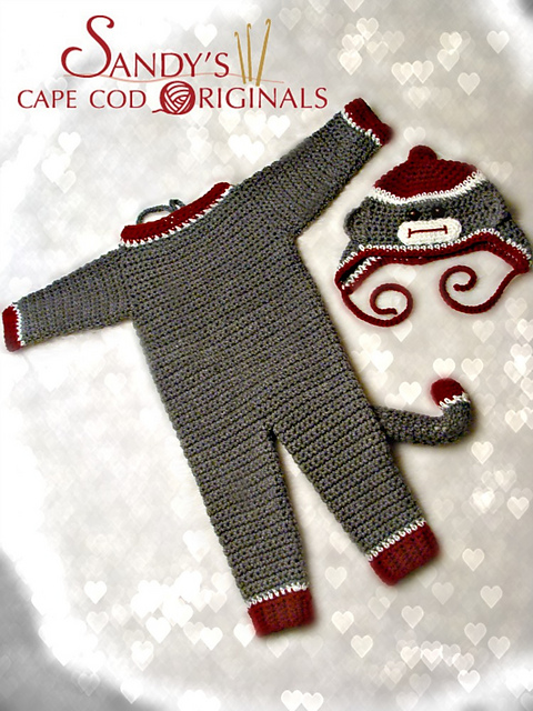637 sock monkey coveralls