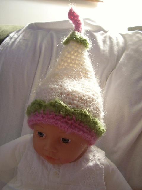 Girl's Tall Pixie Gnome Flower Hat