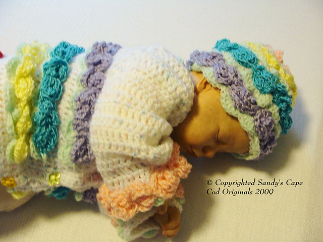122 Princess Roses Cardigan and Beanie