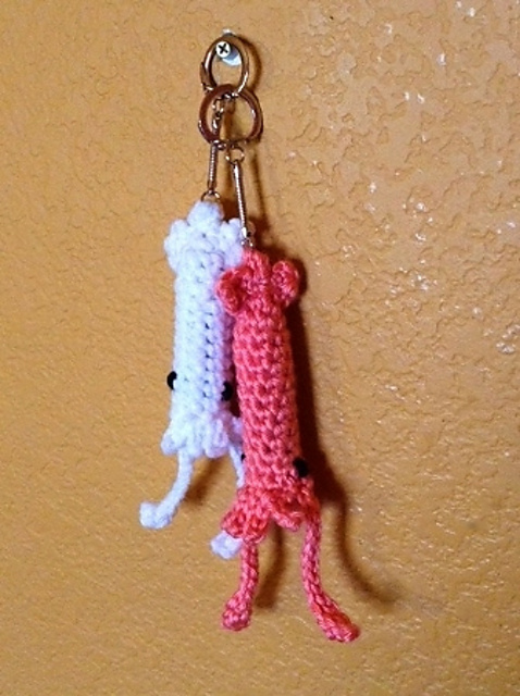 Squid Chapstick Cozy Keychain