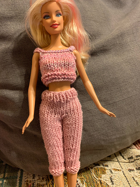 barbie capri pants and cropped top