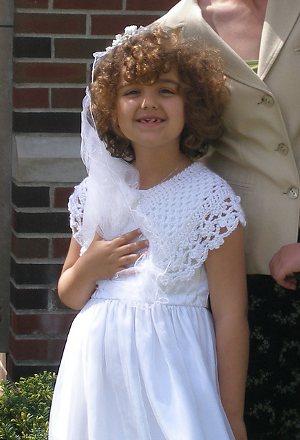 white communion shawl