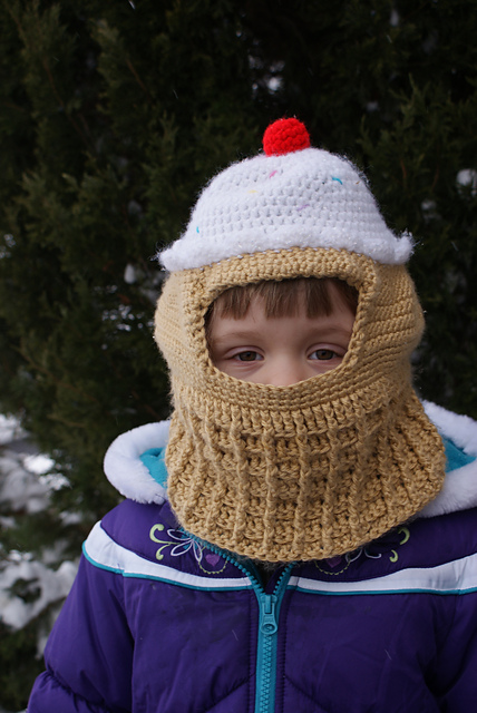 Ravelry: Ice Cream Cone Balaclava pattern by Carrie Moore