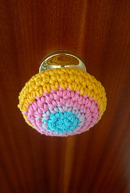Rainbow doorknob cover