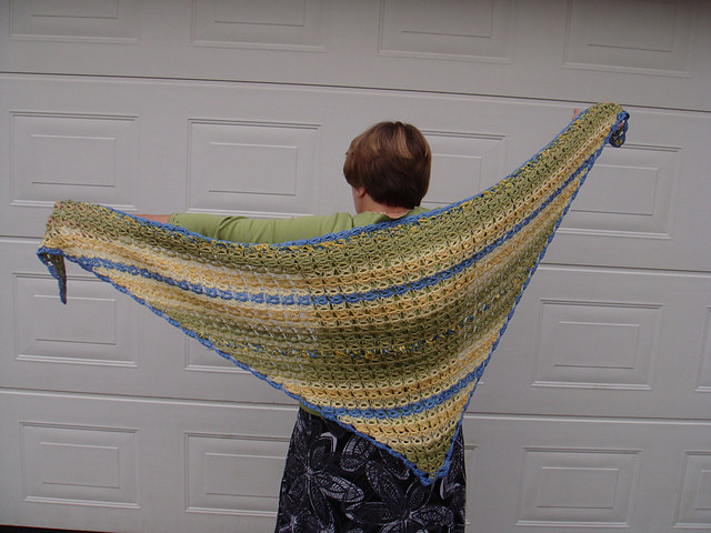 Citrus Spring Shawl.