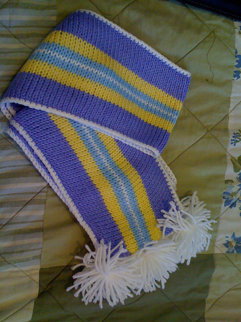 Spring Candy Stripe Scarf
