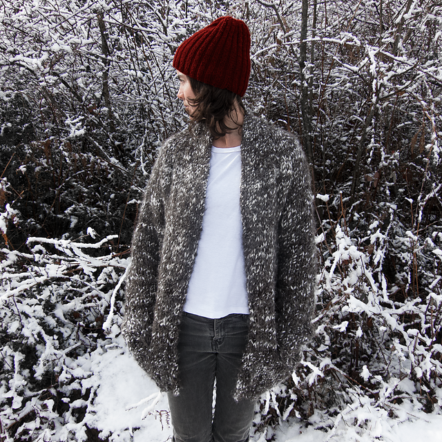 snowy branch cardigan